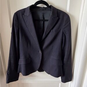 Theory Women's Dark Navy Single-Button Blazer